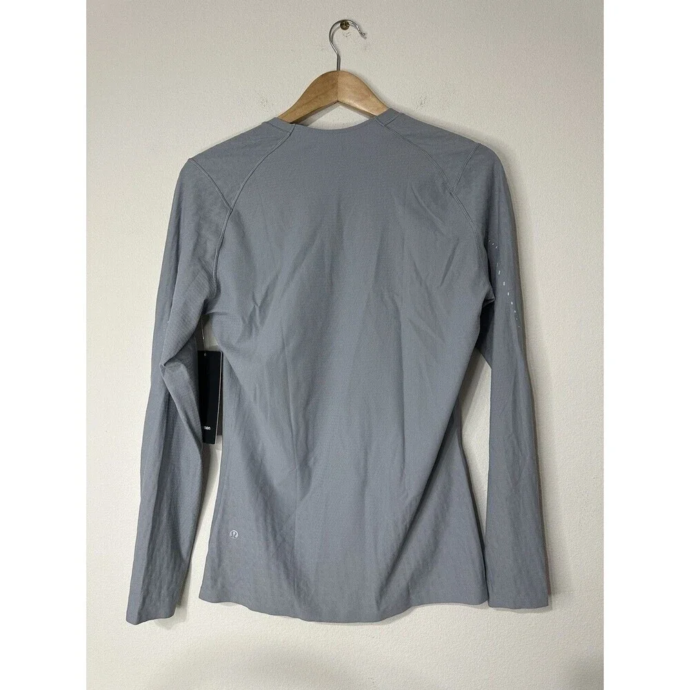 Lululemon SenseKnit Running Long Sleeve Men's XXL Rhino Gray $98 - Picture 2 of 4